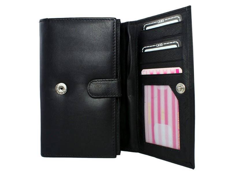 Basic Overslag Wallet XL Zwart