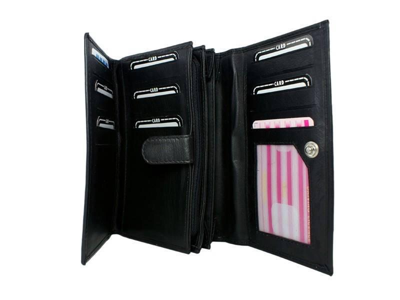 Basic Overslag Wallet XL Zwart